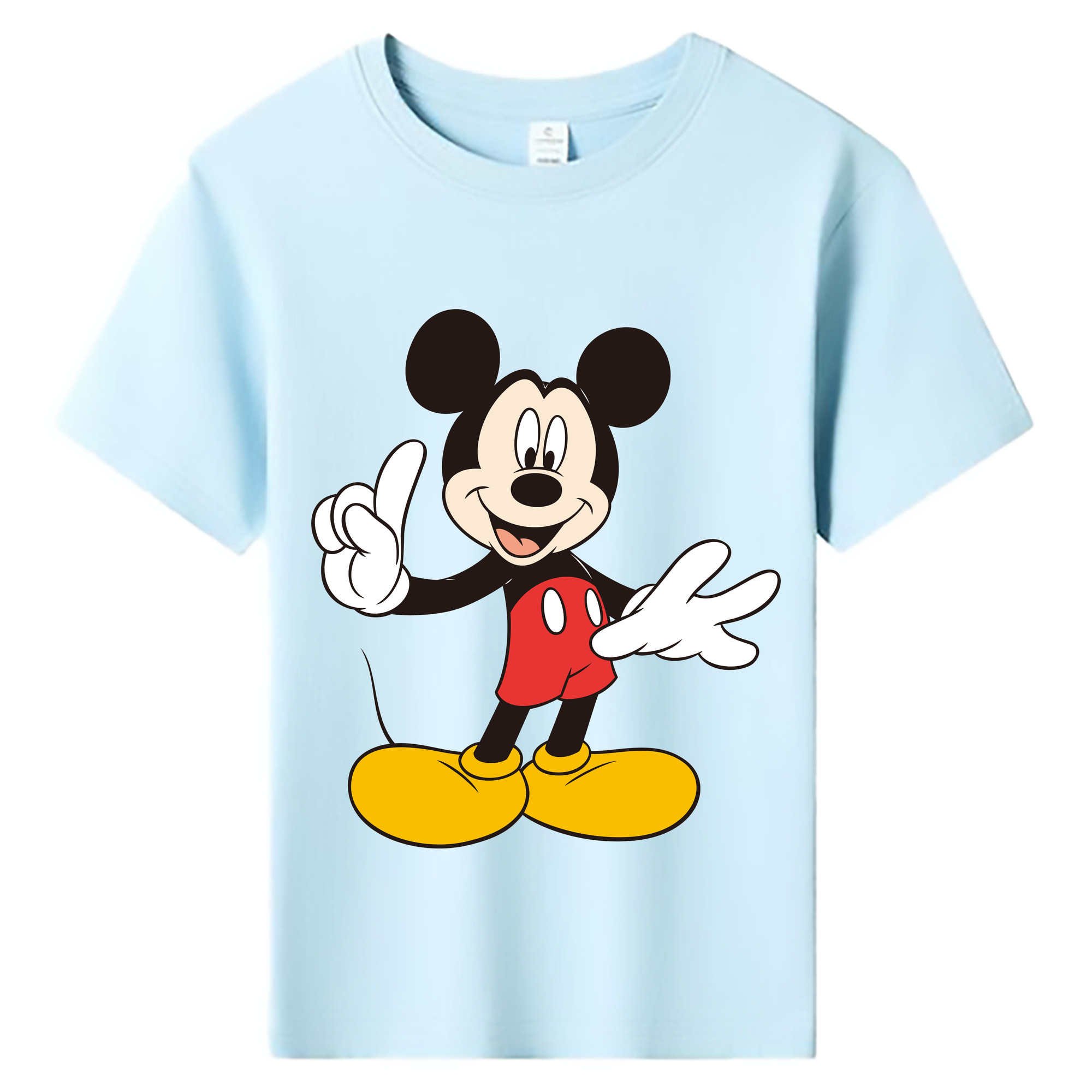 ミッキーマウス Mickey Mouse 綿100％キッズTシャツ（フロントプリント）